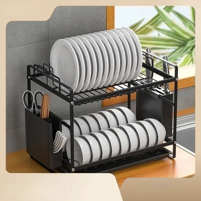 Dish Drying Rack Dish Rack With Drainboard Dish Drainer For - Temu