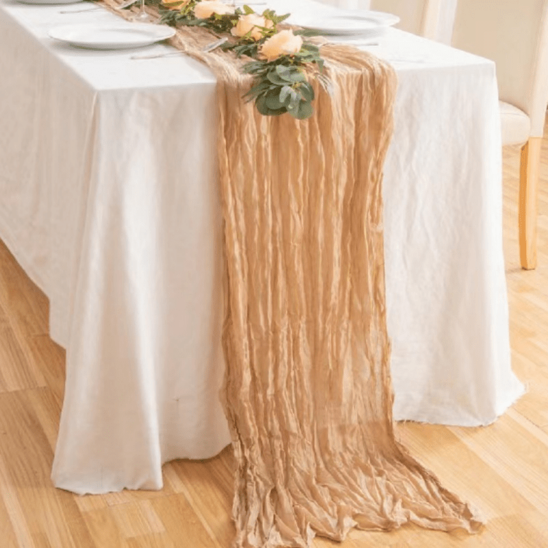 Nappe verte sauge, chemin de table en gaze, chemin de table en tissu de  fromage, chemin de table d'anniversaire RU-109 -  Canada