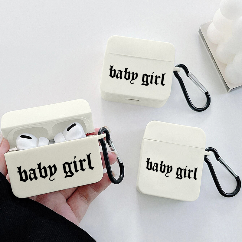 

Baby Girl Pattern Headphone Clear Case For Apple Airpods1/2, Airpods3, Airpods Pro, Airpods Pro (2nd Generation)