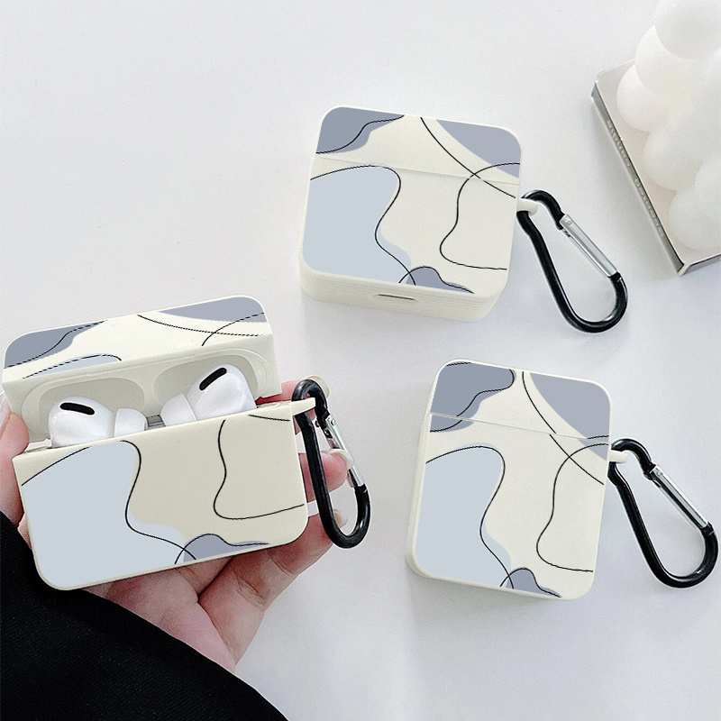 

Irregular Figure Pattern Headphone Clear Case For Airpods1/2, Airpods3, Airpods Pro, Airpods Pro (2nd Generation)