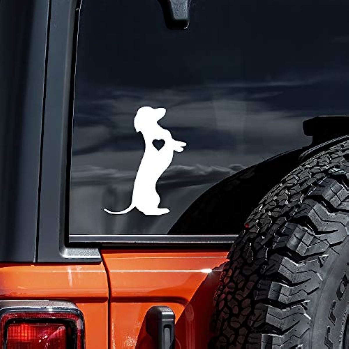 

Heart Long Hound Hot Dog Wiener Car Sticker For Laptop Water Bottle Motorcycle Vehicle Window Wall Cup