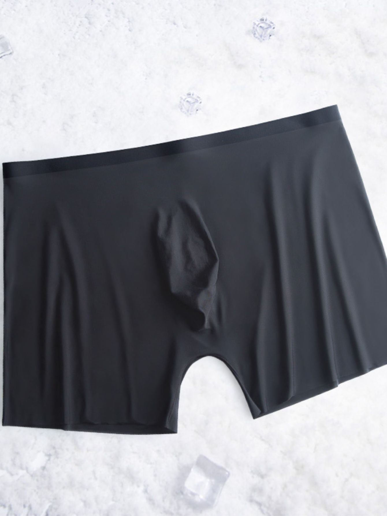 Men's Underwear Ultra Thin Boxer Briefs Ice Silk Breathable Mesh Boxer  Shorts