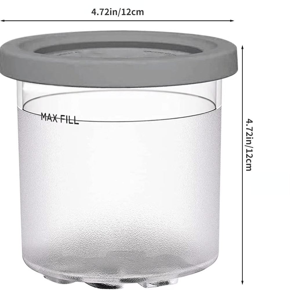 Ice Cream Pints, Ice Cream Containers With Lids Replacements For Ninja  Creami Pints, Compatible For Nc301 Nc300 Nc299amz Series Ice Cream Maker