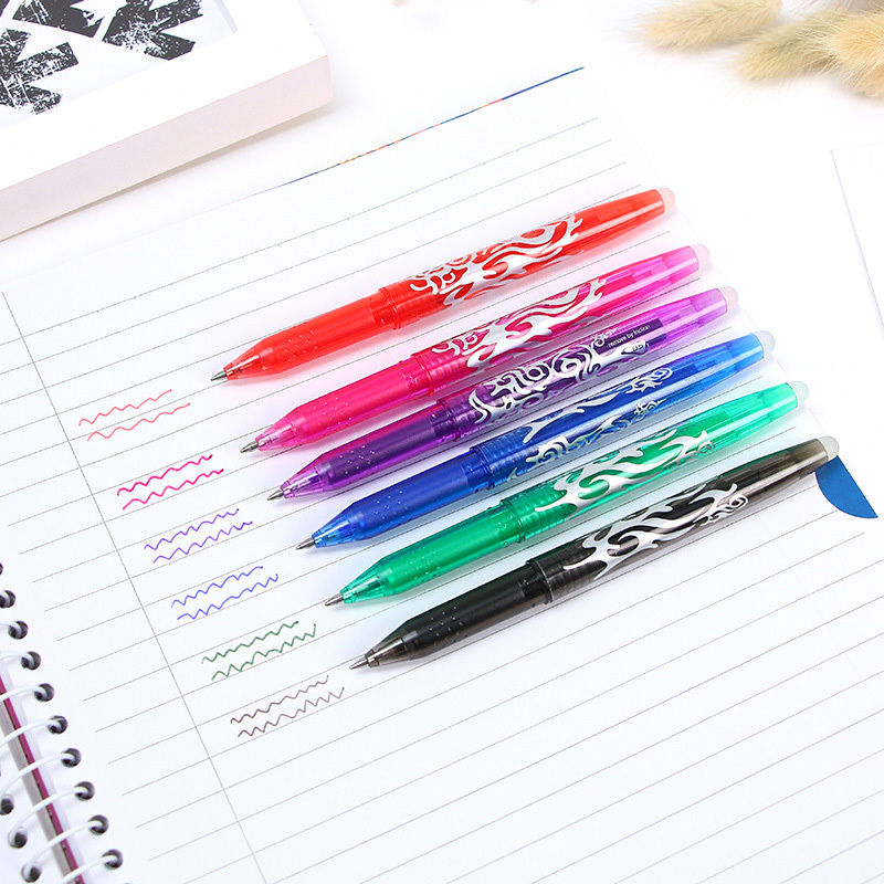 Multi color Erasable Gel Pen Kawaii Pens Student Writing - Temu