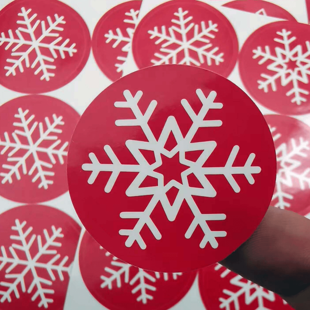 Festive Christmas Snowflake Stickers Perfect For - Temu