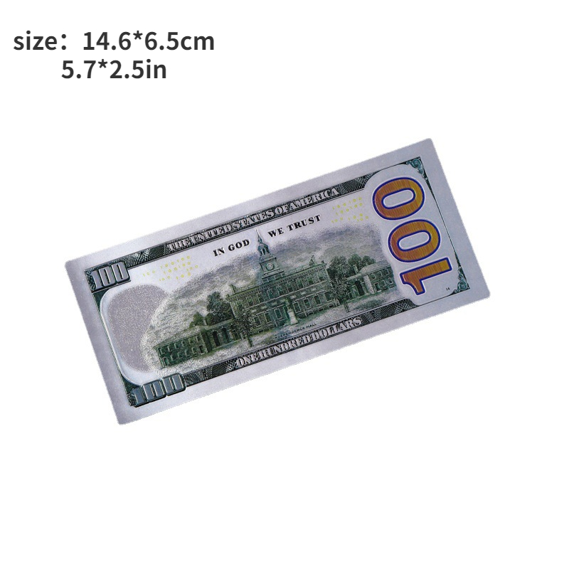 Free shipping Gold Foil 100 dollars bill USD Commemorative plastic