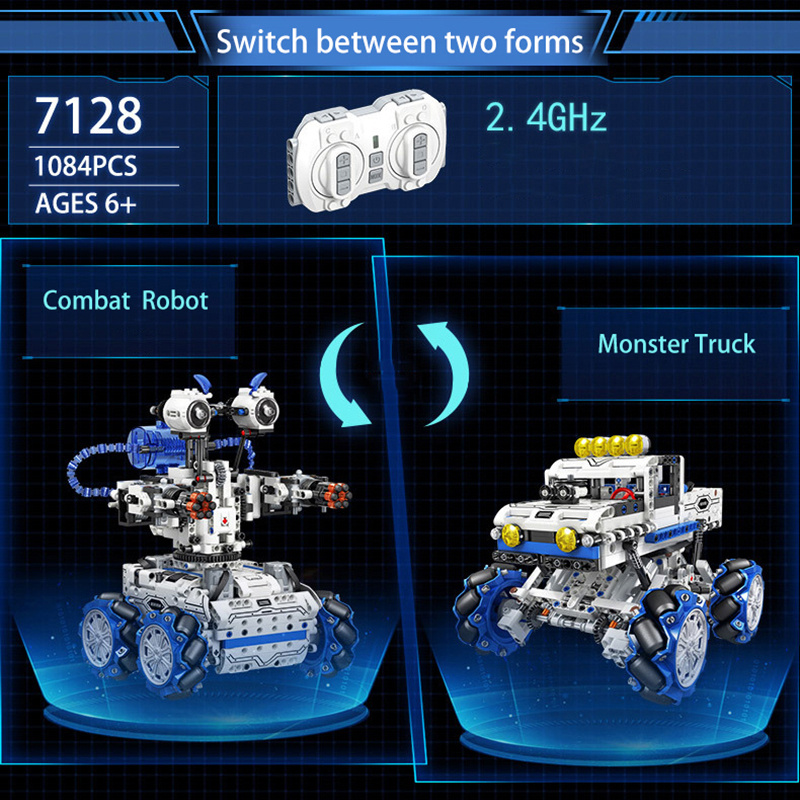 Technicial RC 2in1 Deformation Car 7128 Bataille Robot