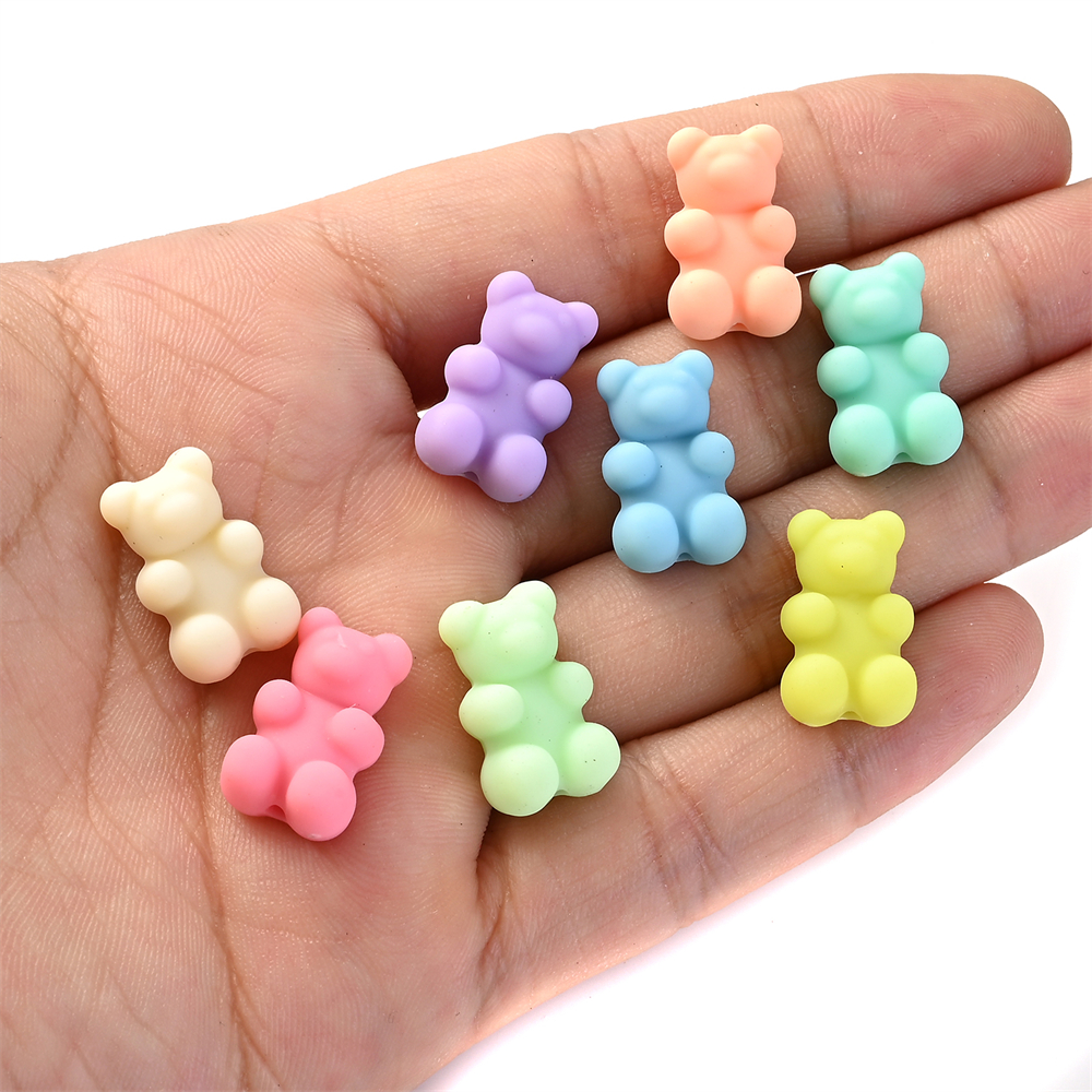 Mix Cute Bear Spacer Beads Big Hole Acrylic Animal Beads For - Temu