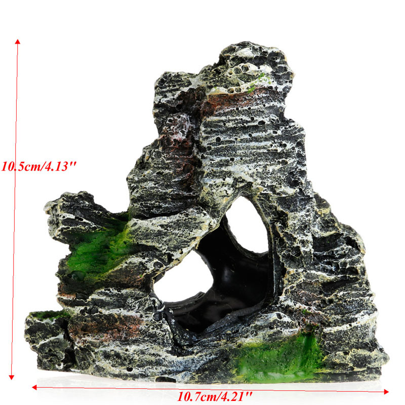 Mountain Stone Aquarium Rocks Goldfish Accessories Aquarium Mountain View  Stone Ornament Tree Rock Cave Fish Tank Decoration