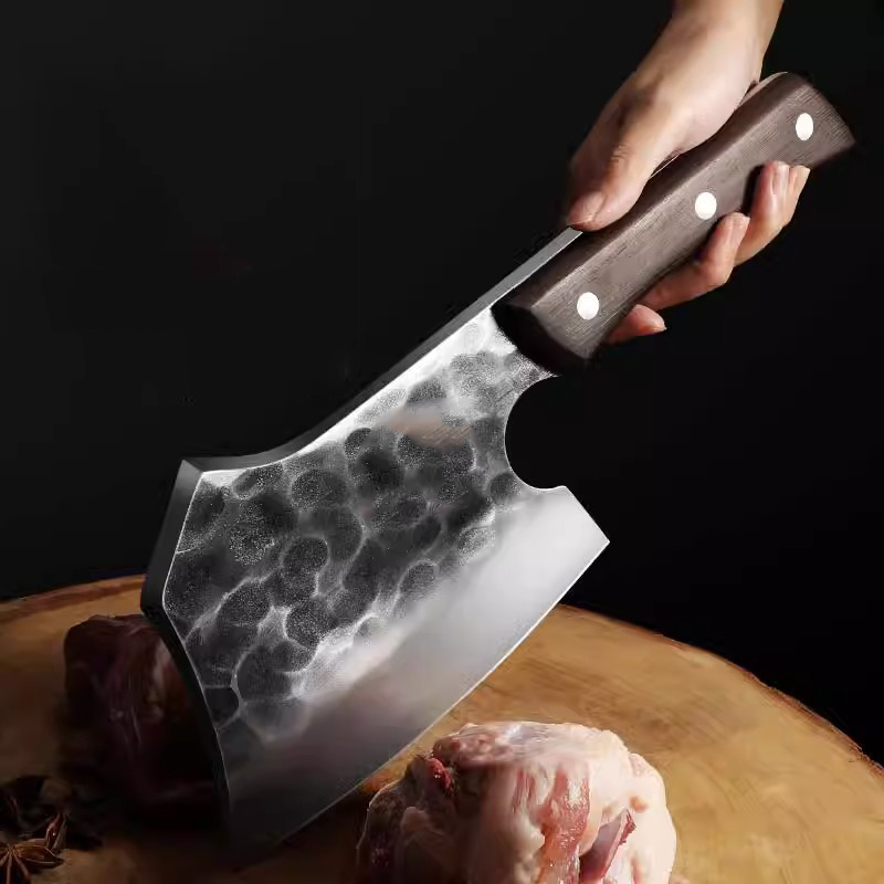 Cuchillos de Cocina Hacha Carnicero Cuchillo Para Carne Chef Profesional
