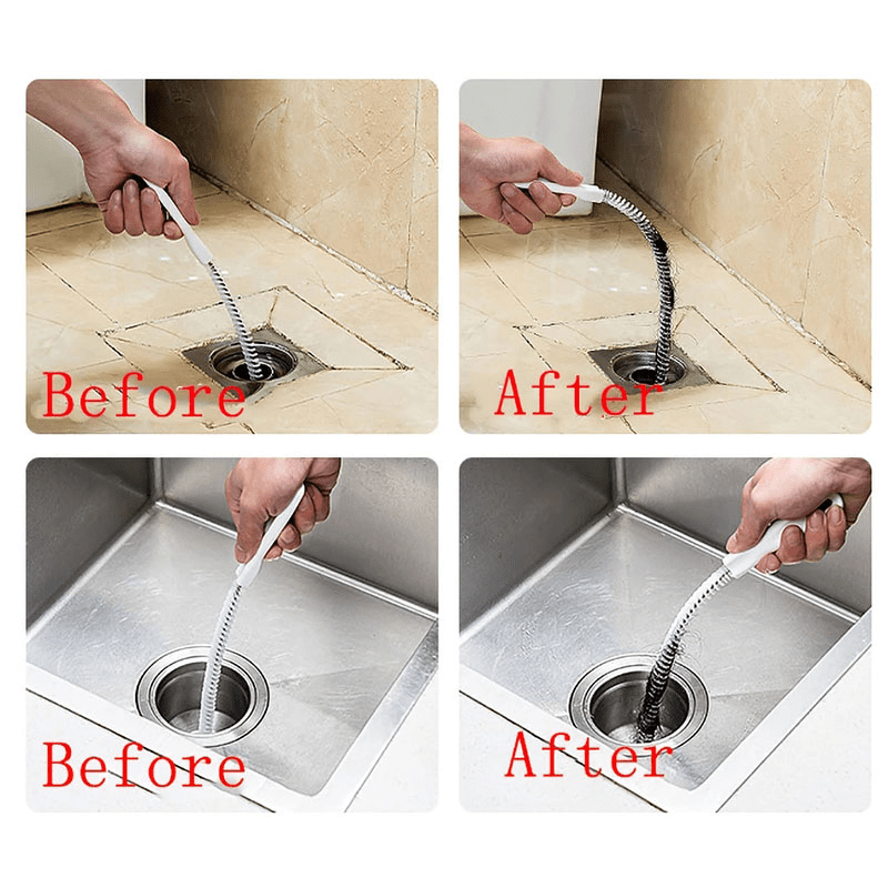 Drain Clog Remover, Drain Hair Remover Tool For Sewer, Drain Cleaning Tool,  Flexible Drain Cleaner Tool For Home Bathroom - Temu