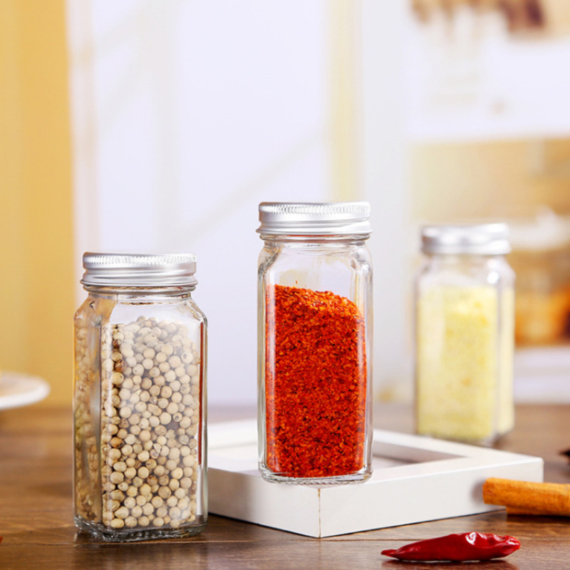 in Stock Glass Spice Jar 120ml Kitchen Household Storage Jar with