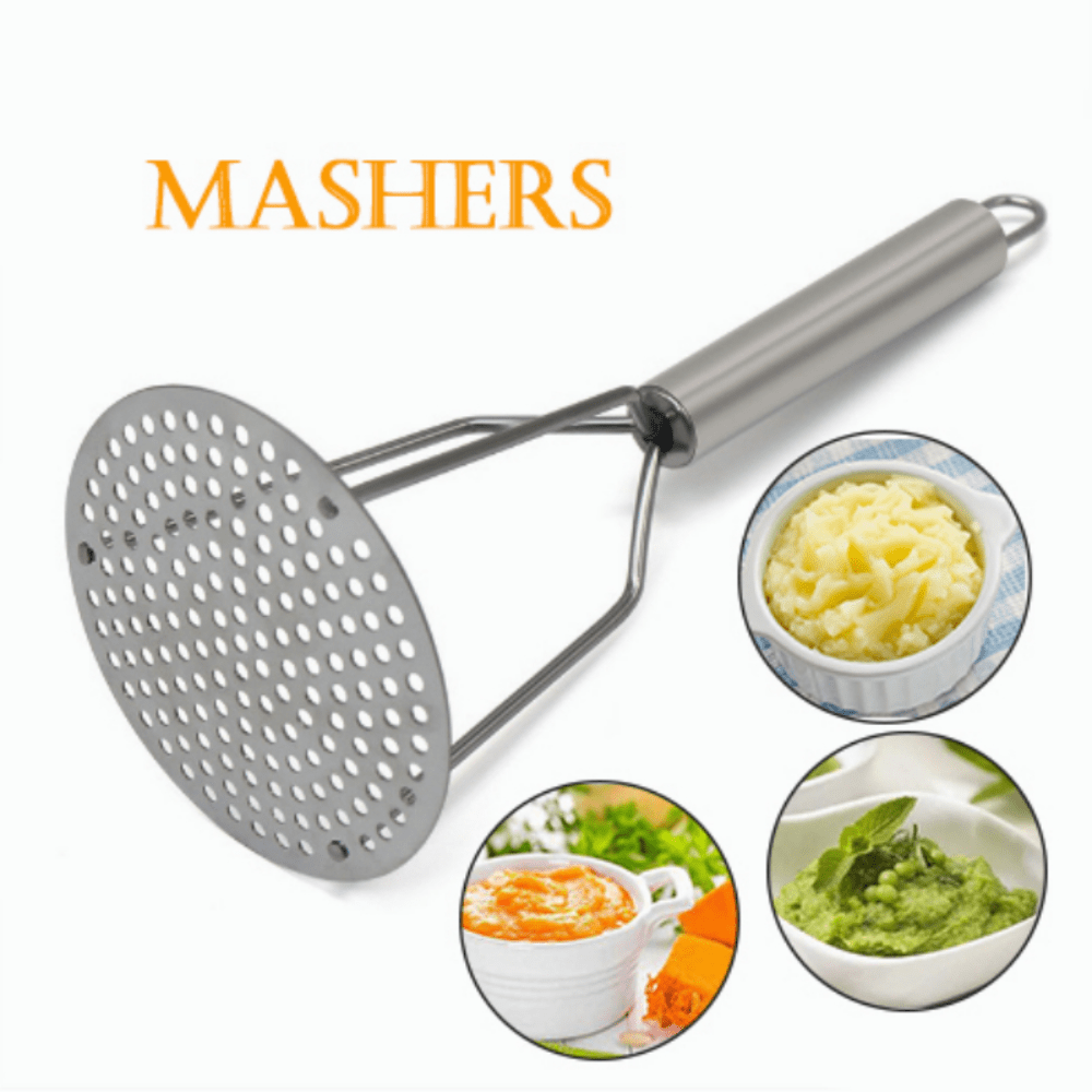 Potato Masher, Stainless Steel Potato Masher, Kitchen Vegetable
