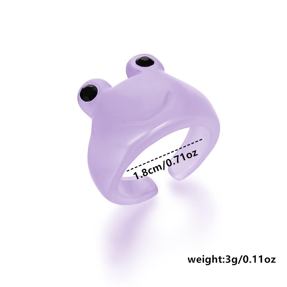 Frog Ring Exaggerate Opening Adjustable Men's Jewelry