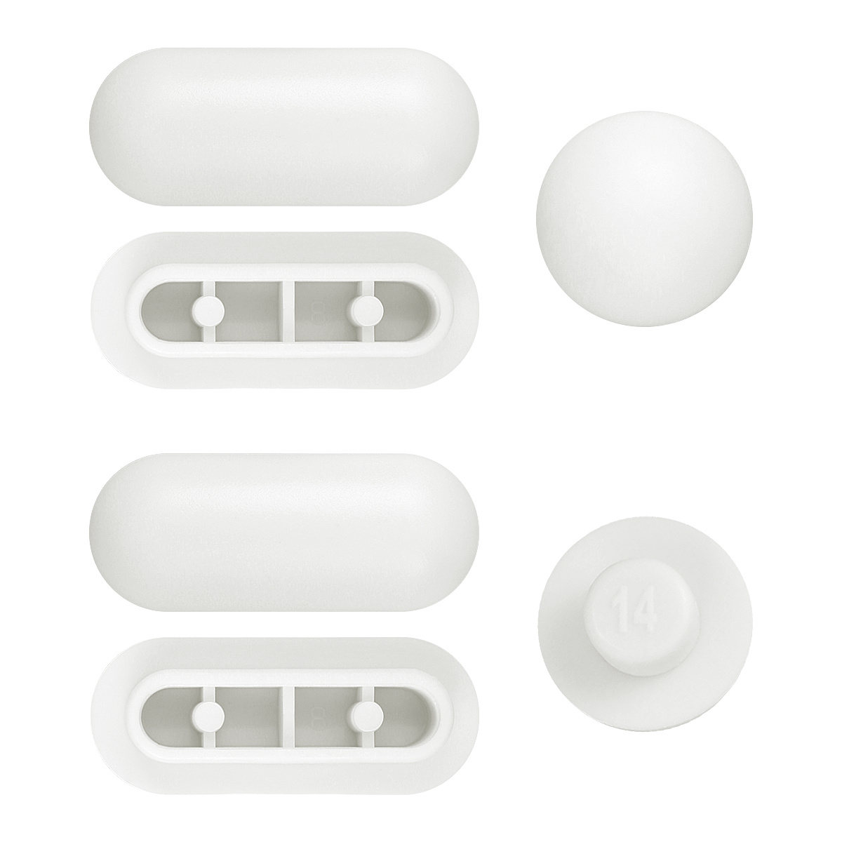 Image of 1 Set Toilet Wc Seat Buffer, Toilet Seat Bumper, Noise Dampening Bumpers, Gasket Toilet Seat Buffer Set, Universal Toilet Bumper, Replacement Cushioning Pads