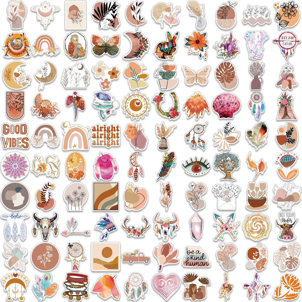 300 Pcs Cute Stickers for Teens, Water Bottle Stickers, Preppy Boho  Aesthetic St