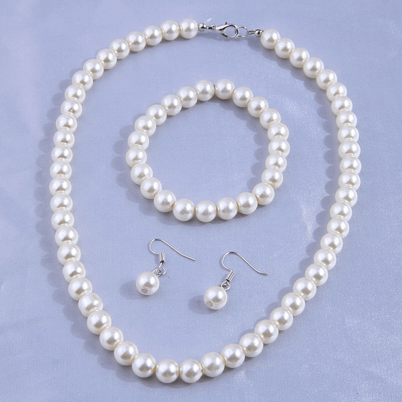 BBTO 8 Pcs Pearl Necklace a Earrings Set for Women Girls, Includes  Simulated Pearl Bracelet 3 Layer Faux Pearl Necklace Dangle Earrings  Jewelry Set for Wedding Birthday Gifts, white - Yahoo Shopping