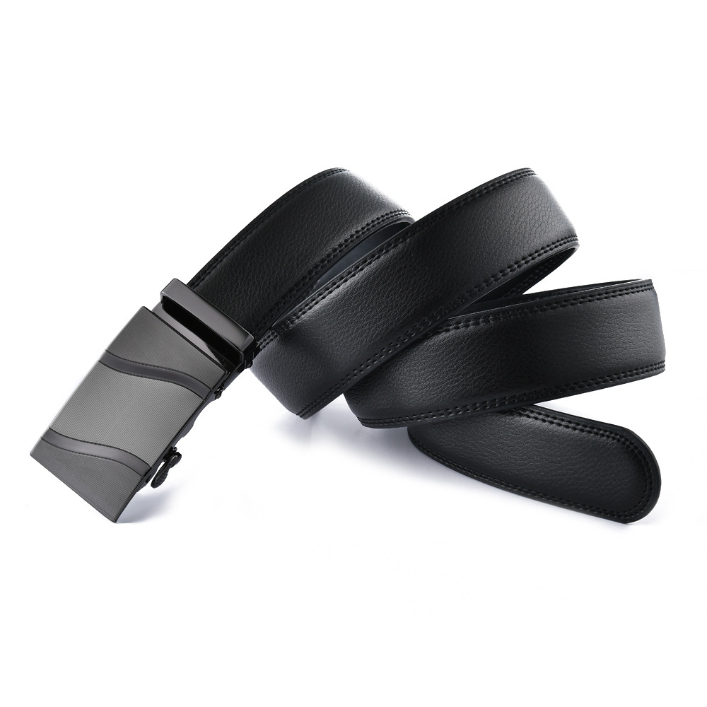 Men's Two Layer Cowhide Leather Automatic Belt