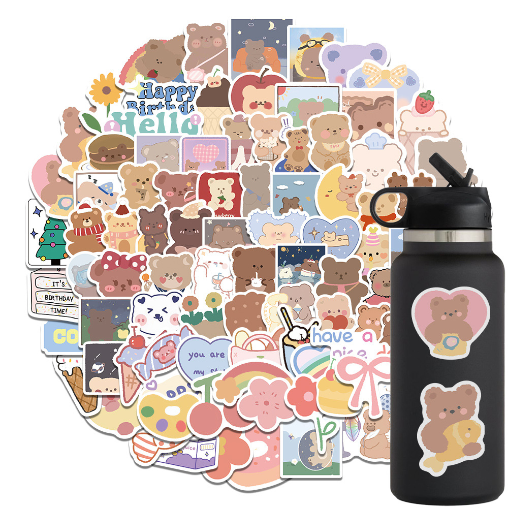 Water Bottle Stickers For Cute Aesthetic Water Proof - Temu Japan