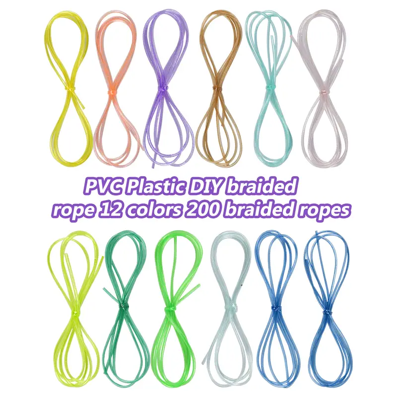 Plastic Lacing Strings Colorful Glitter Braided Cord In 20 - Temu