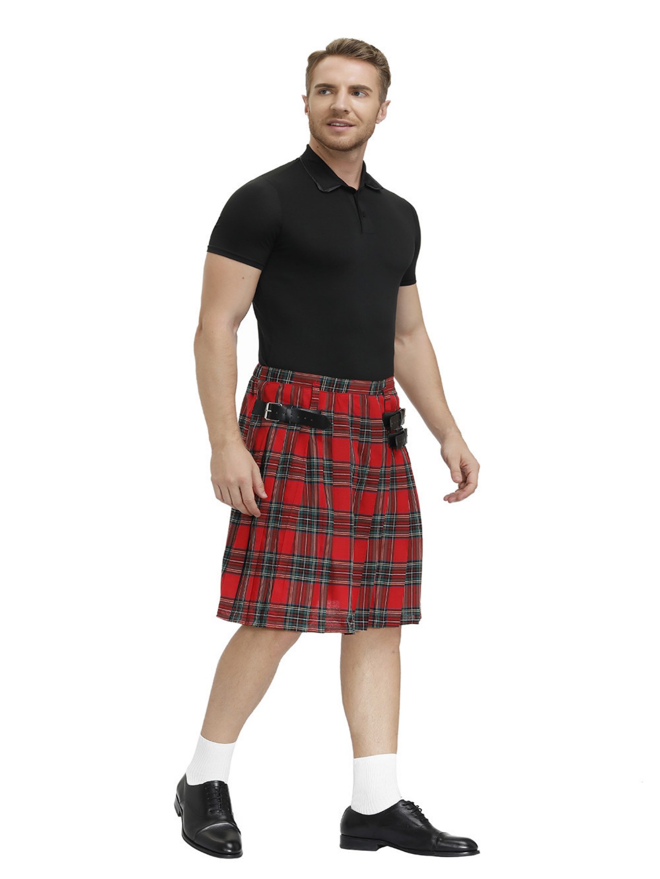 Hombres Plaid Pleated Kilt Escocés Holiday Short Kilt Traje - Temu Chile