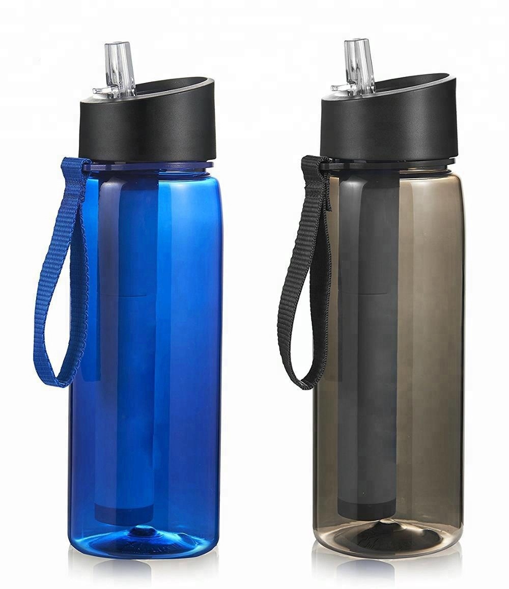 Sports Water Bottle With Filter: Portable, Travel-friendly Purifier For  Outdoor Adventures! - Temu