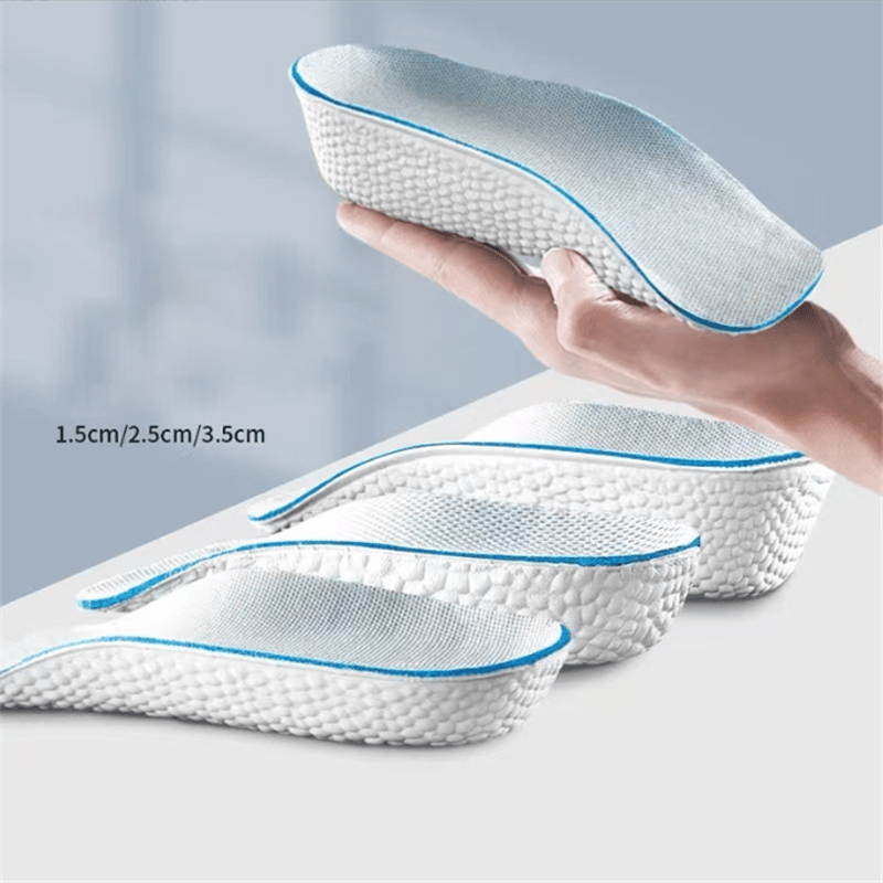 Height-Boosting Insoles for Both Men And Women, Designed to Be Discreet And Breathable, Providing Comfort And Support in Sneakers with a Heel Lift Made from EVA Material.