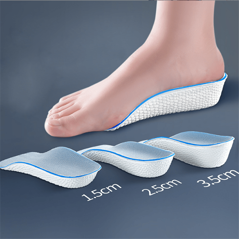 Height-Boosting Insoles for Both Men And Women, Designed to Be Discreet And Breathable, Providing Comfort And Support in Sneakers with a Heel Lift Made from EVA Material.