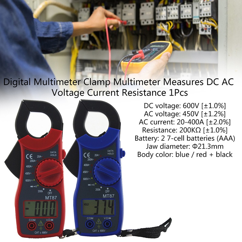 Pinza Amperimétrica Digital Multímetro Probador De Voltaje - Temu