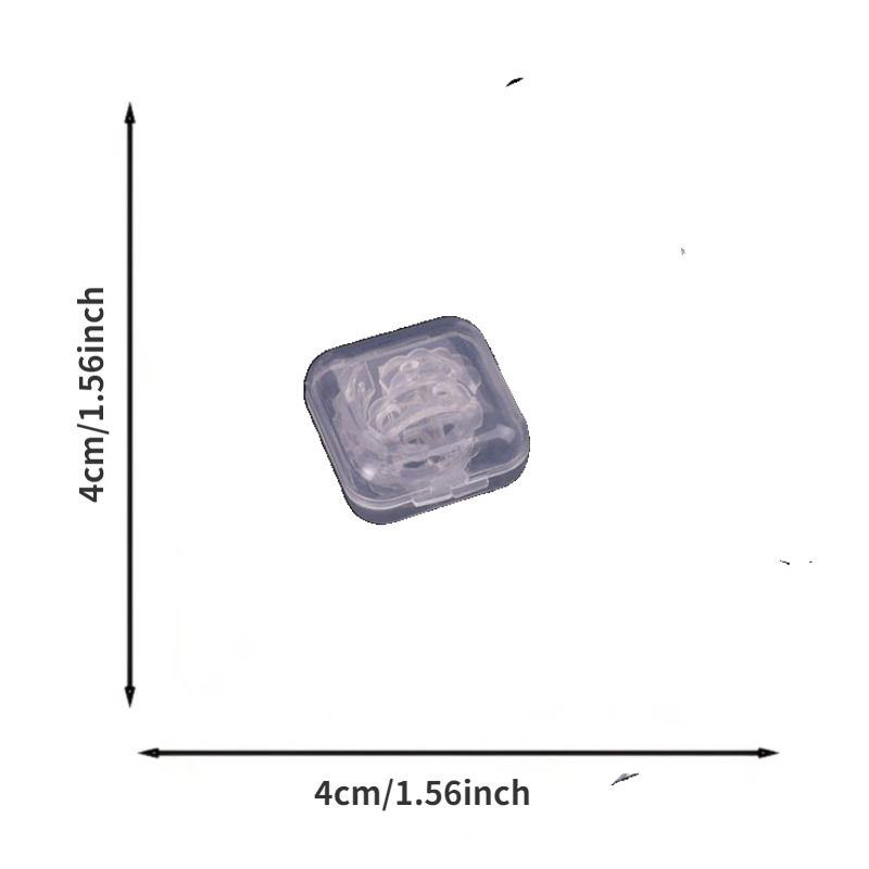 8pcs Plastic Ring Size Adjuster Clear Minimalist Design for Loose Rings