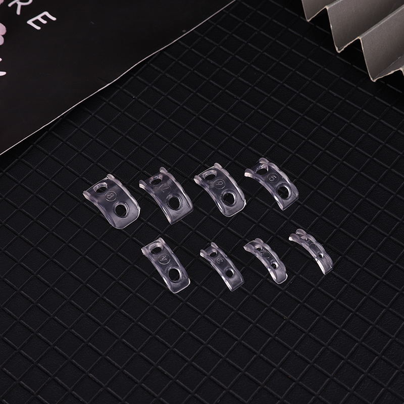 8pcs Plastic Ring Size Adjuster Clear Minimalist Design for Loose Rings