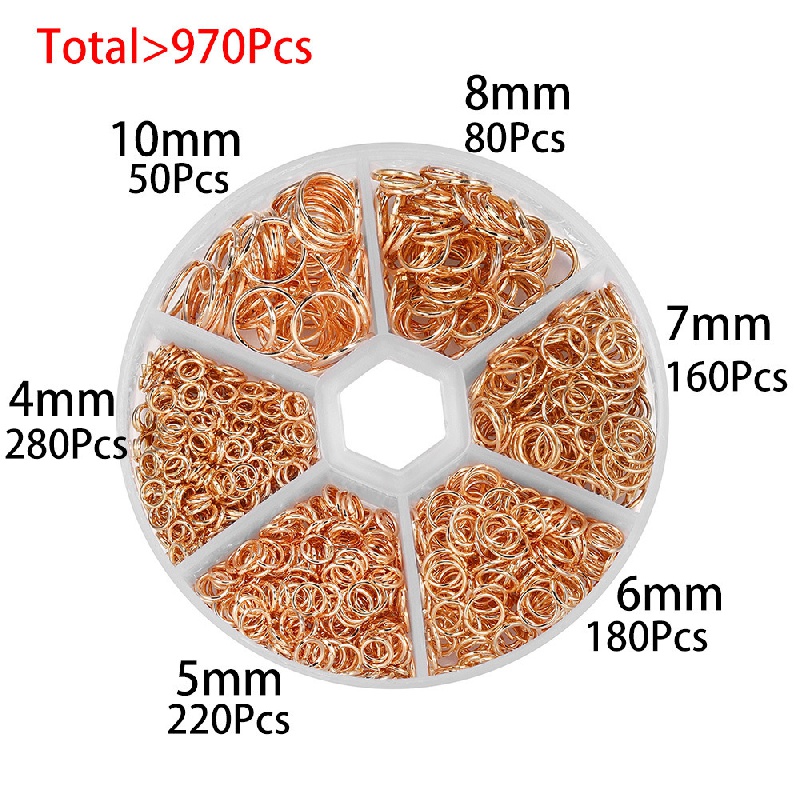 Open Jump Ring Split Connectors Iron Rings For DIY Jewelry Making