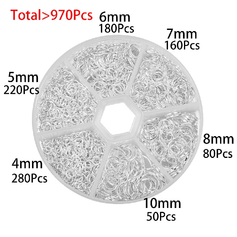Open Jump Ring Split Connectors Iron Rings For DIY Jewelry Making