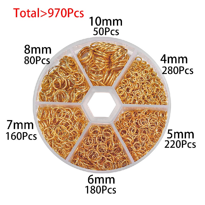 Open Jump Ring Split Connectors Iron Rings For DIY Jewelry Making