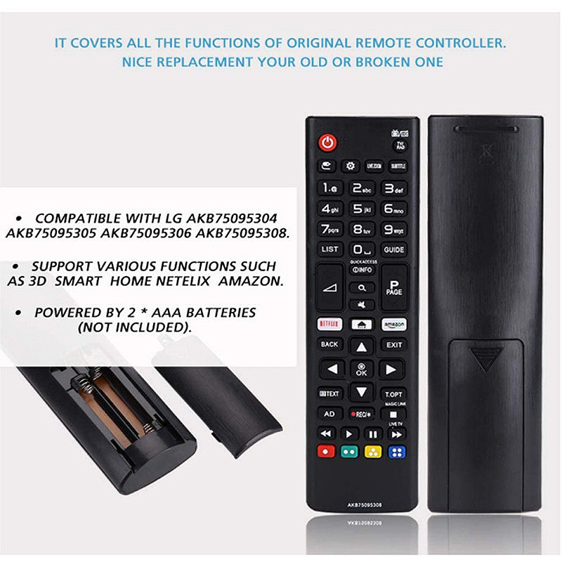 Reemplazo del control remoto de TV para Sharp Aquos Remote Controller  Reemplazo inteligente Tamaño p Abanopi Control remoto