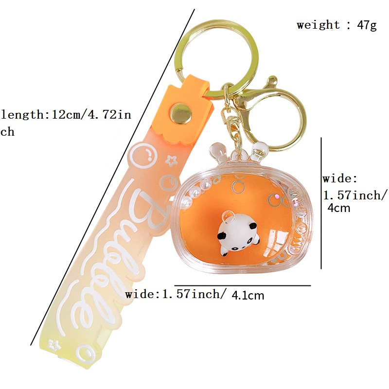 Cute Panda & Bamboo Keychain Aesthetic Keychain Accessories Kawaii Key Ring  For Backpack - Temu