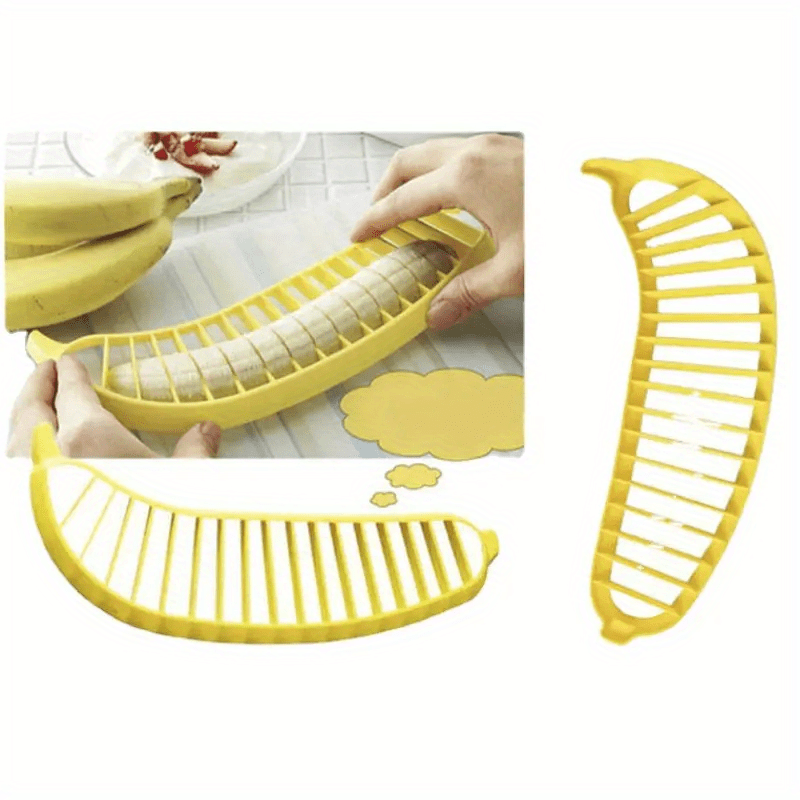 1pc, Fruit Slicer, Creative Banana Slicer With Spoon, Fruit Splitter,  Reusable Fruit Slicer, Multifunctional Strawberry Slicer, Washable Fruit  Slicer