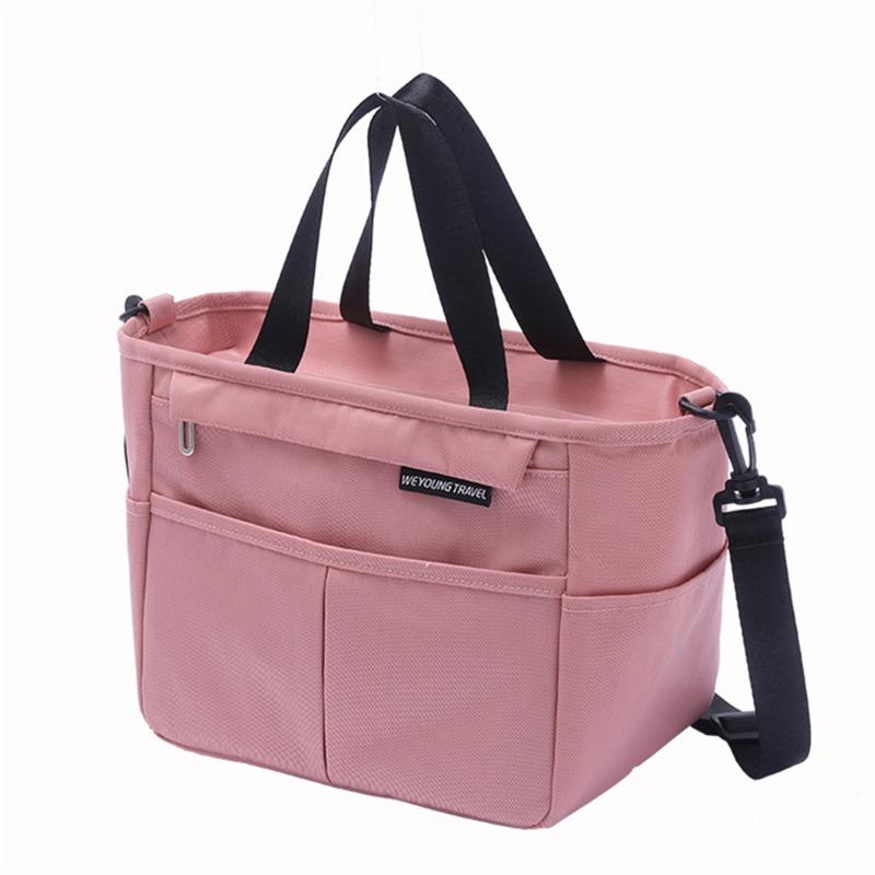 Bolsa De Almuerzo Portátil Con Aislamiento Colorblock, Bolsa De Hombro  Ligera Para Trabajo Y Picnic Con Cremallera - Temu