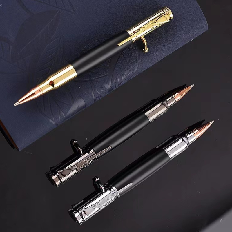Gun Bolt Pen with Push Action Mechanism & Multifunctional Ballpoint Pen