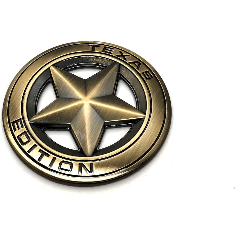 Texas Edition Metall-autoaufkleber, Stern-logo, Emblem, Abzeichen