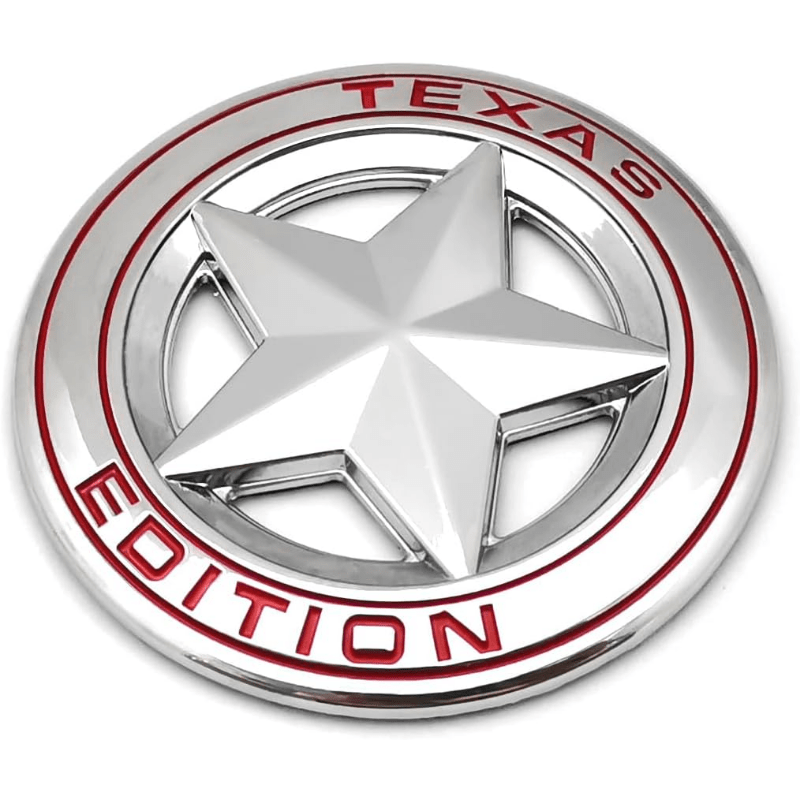Texas Edition Metall-autoaufkleber, Stern-logo, Emblem, Abzeichen