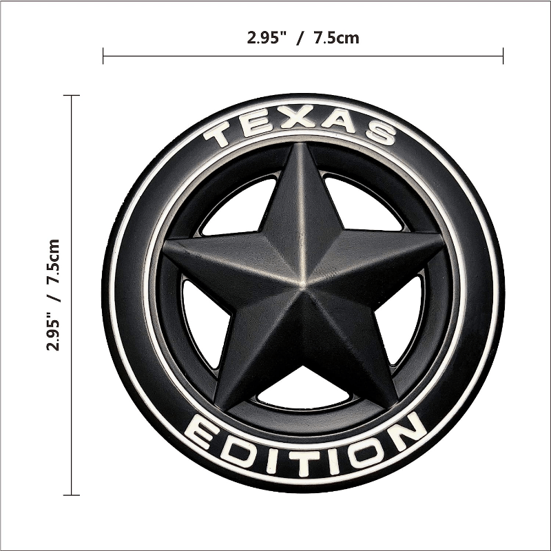 1pc Großes Texas stern emblem Texas Edition Auto Car Badge - Temu