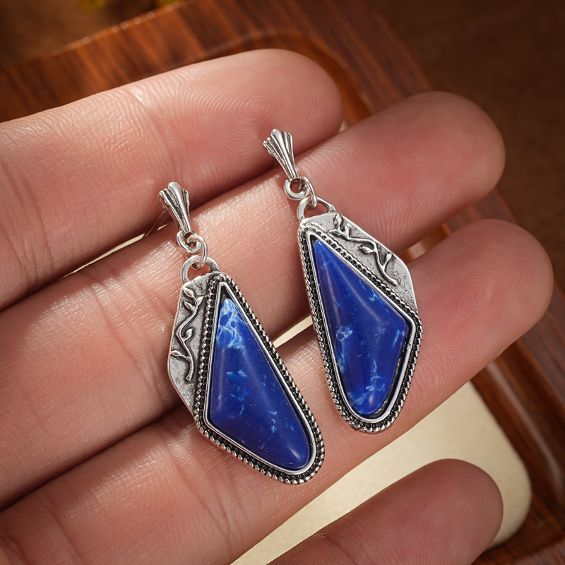 Vintage Turquoise Drop Earrings