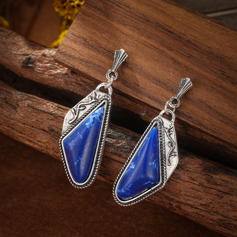 Vintage Turquoise Drop Earrings