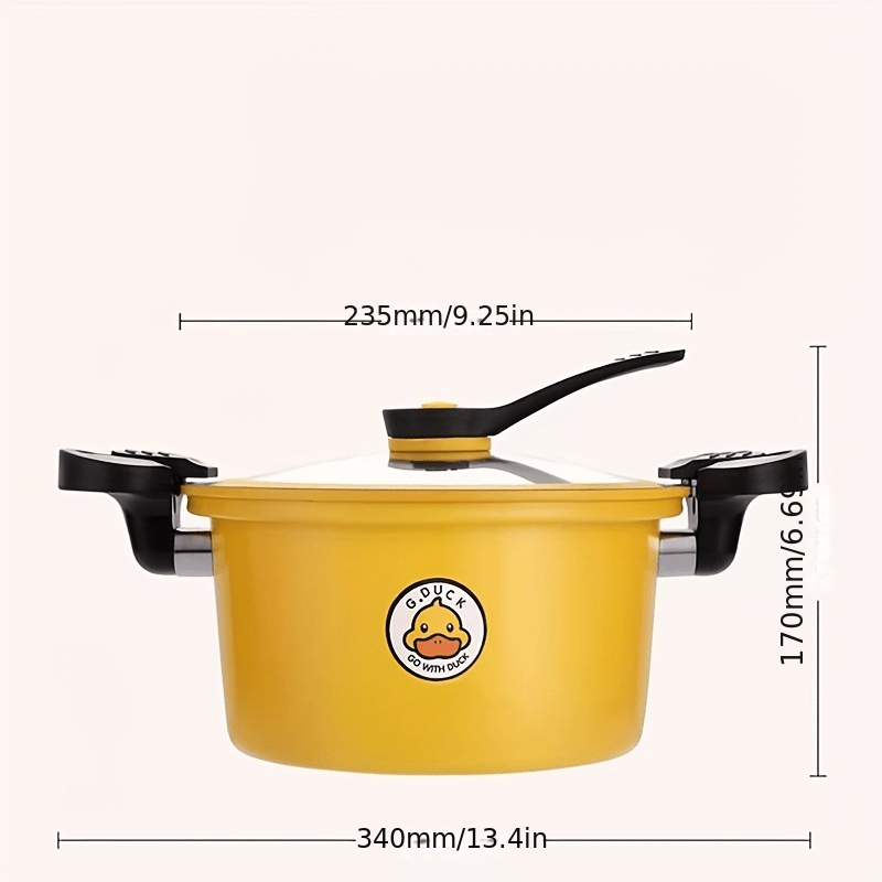 Cartoon Pressure Cooker, Ceramic Stock Pot, Indoor Outdoor Soup