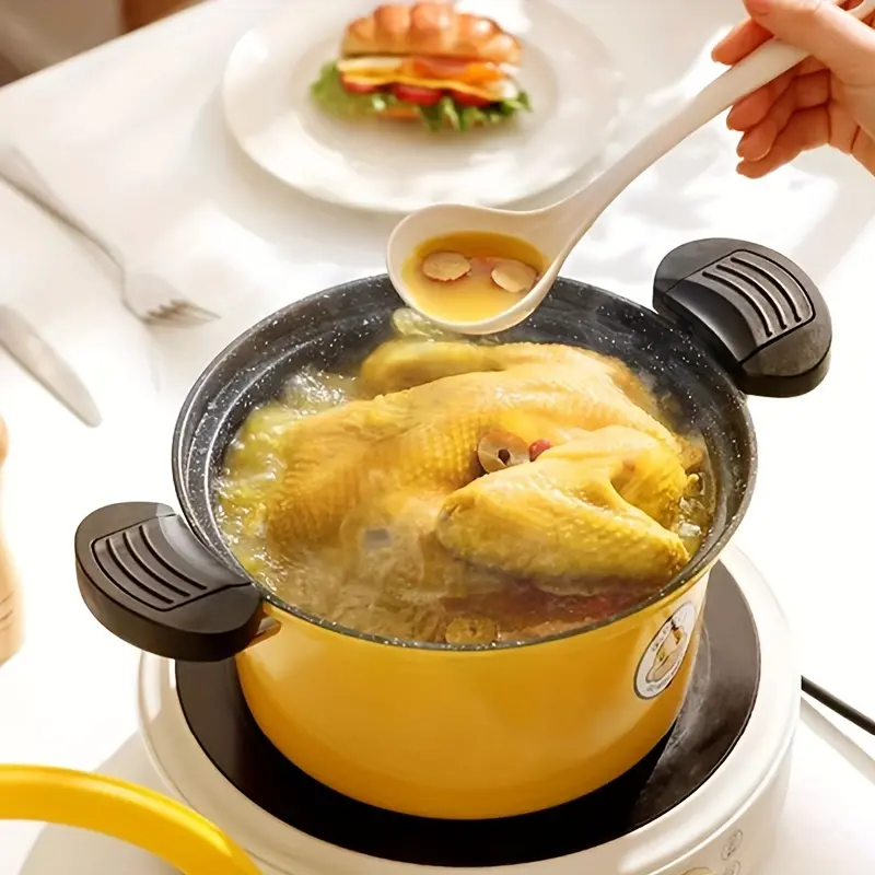 Cartoon Pressure Cooker, Ceramic Stock Pot, Indoor Outdoor Soup