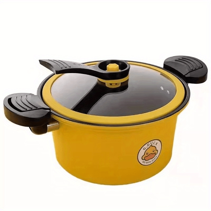 Cartoon Pressure Cooker, Ceramic Stock Pot, Indoor Outdoor Soup