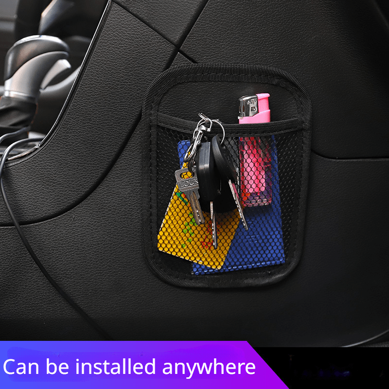 1pc Car Seat Organizer Auto Seat Side Storage Hanging Bag Multi-Pocket  Drink Holder Mesh Pocket Car Styling Organizer Phone Holder