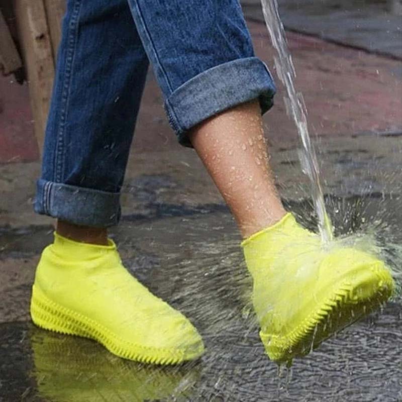 Waterproof Shoe Covers, Non-Slip Water Resistant Overshoes Silicone Rubber  Rain Shoe Cover Protectors for Kids, Men, Women