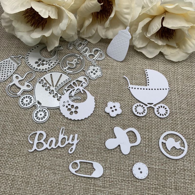 

1pc Baby Carriage Equipment Metal Cutting Dies Stencils For Diy Scrapbooking Decorative Handcraft Die Cutting Template Mold